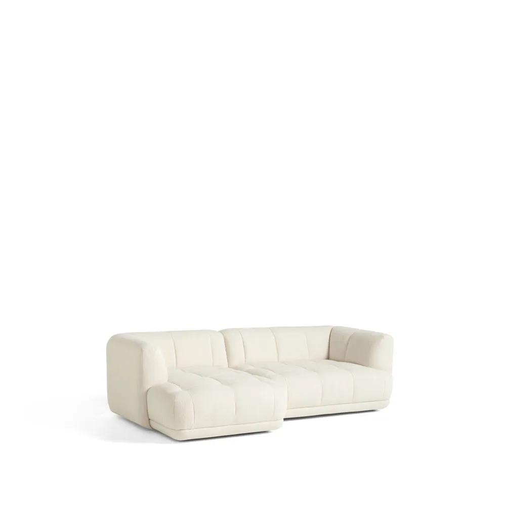Quilton combination 19 modular sofa, left-hand chaise, Flamiber a5 cream HAY