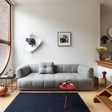 Quilton combination 19 modular sofa, left-hand chaise - Flamiber a5 cream - HAY