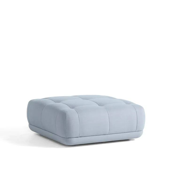 Quilton ottoman - Fabric Atlas 631 blue-grey - HAY