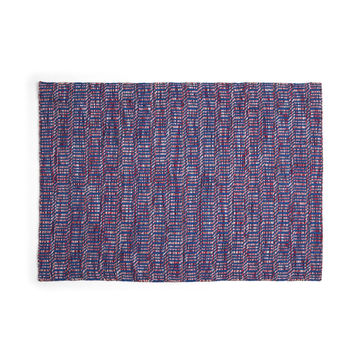 Radio rug - Red-blue 140x200 cm - HAY