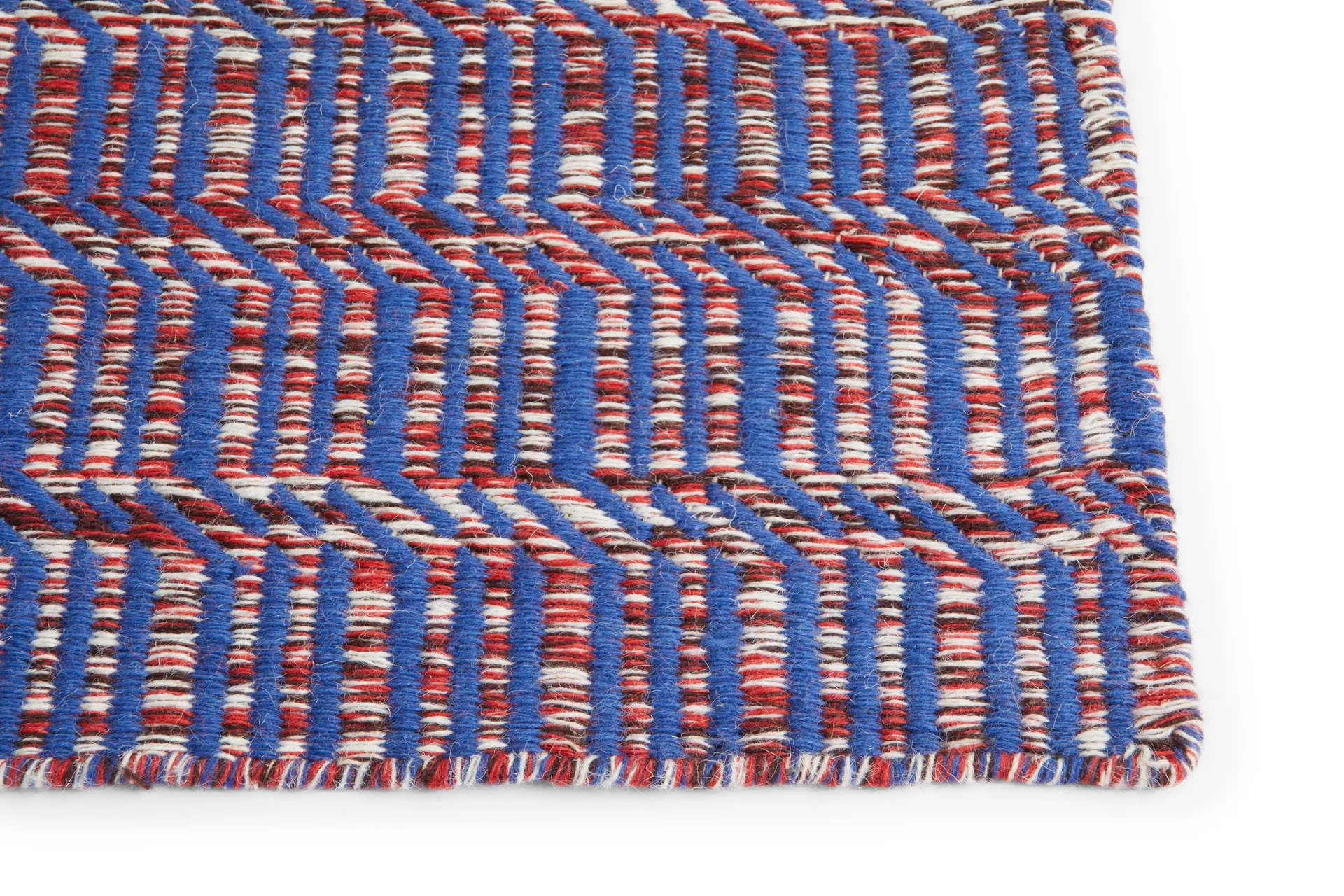 Radio rug, Red-blue 170x240 cm HAY