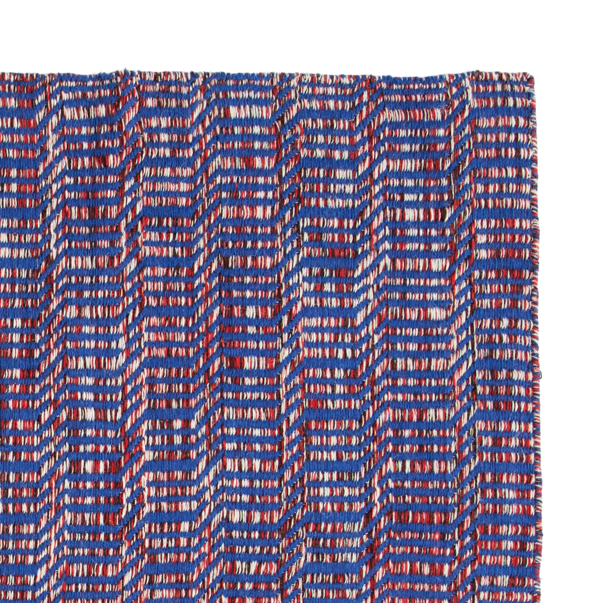 HAY Radio rug Red-blue 60x200 cm | Scandinavian Design | Wool rugs | Red