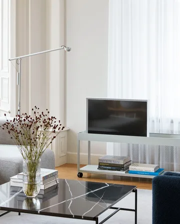 Rebar coffee table 100x104x33 cm - Black marble-black frame - HAY