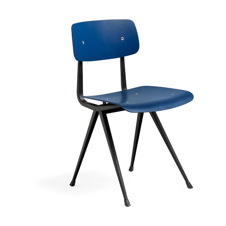 Result chair - Dark blue-black steel frame - HAY