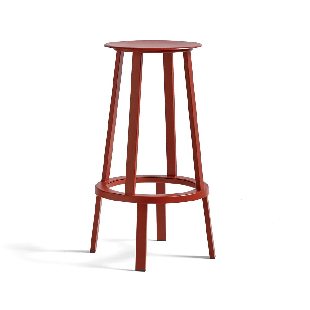 HAY Revolver bar stool Red, high | Scandinavian Design | Bar stools | Red