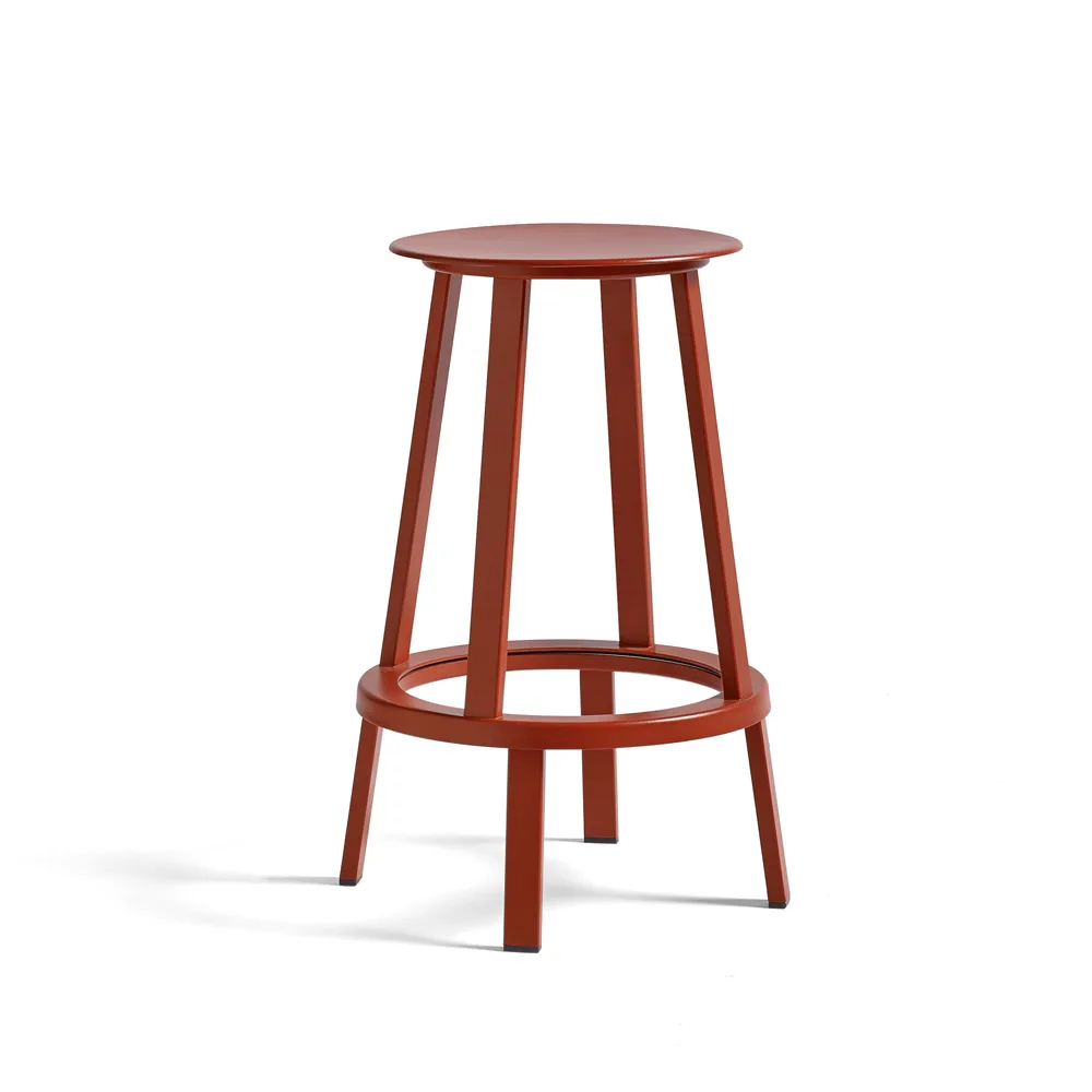 Revolver bar stool, Red, low HAY