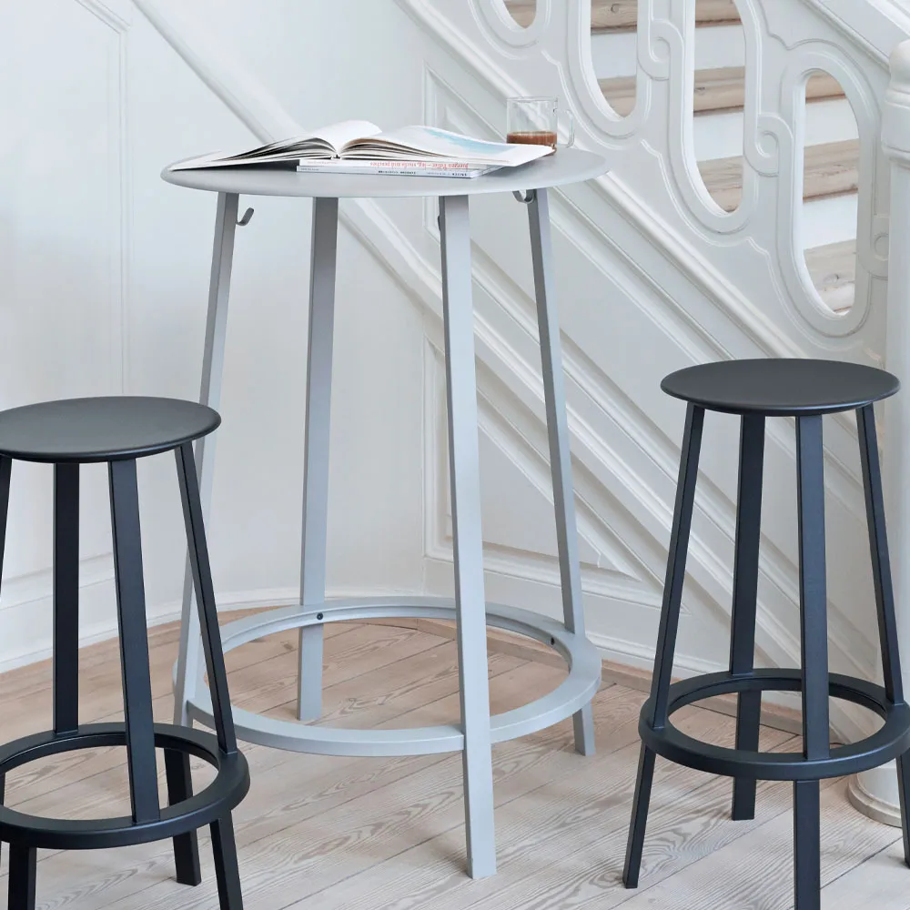 Revolver bar stool, Red, low HAY