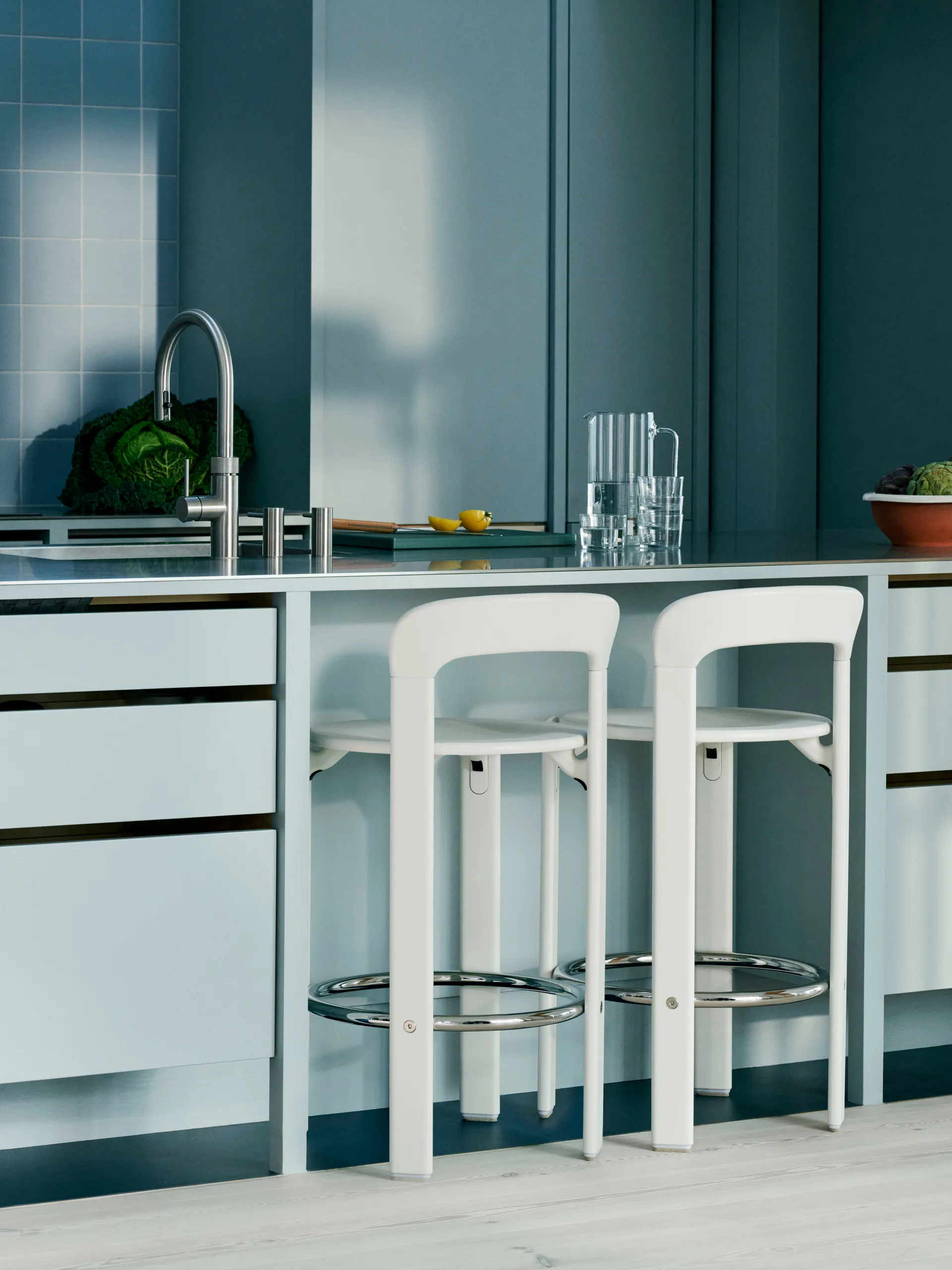 Rey bar stool 75 cm, Cream white HAY