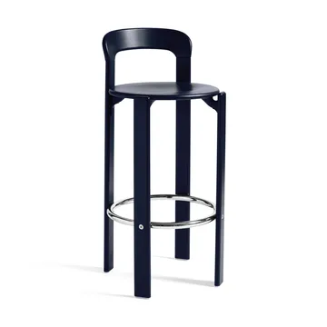 Rey bar stool 75 cm - Deep blue - HAY