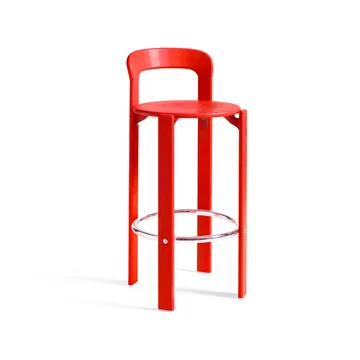 Rey bar stool 75 cm - Scarlet red - HAY