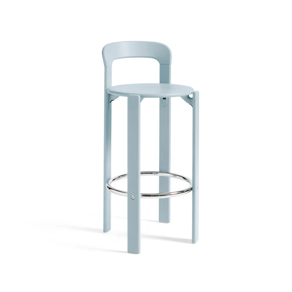Rey bar stool 75 cm, Slate blue HAY