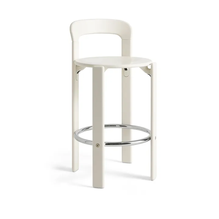 Rey bar stool low 65 cm - Cream white - HAY