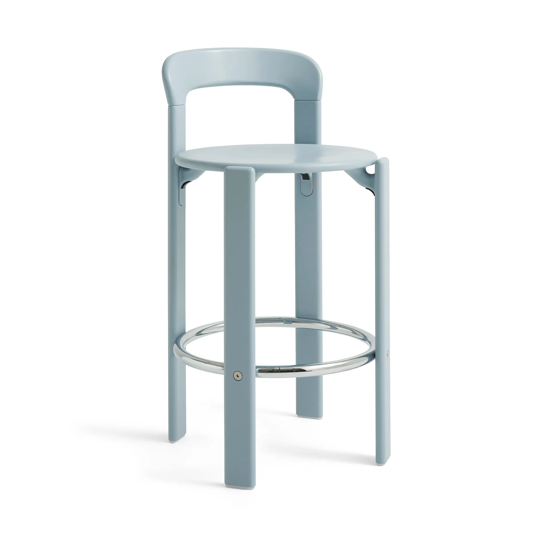 Rey bar stool low 65 cm, Slate blue HAY