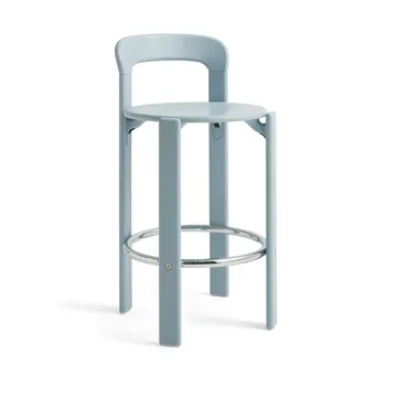Rey bar stool low 65 cm - Slate blue - HAY