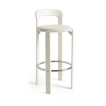 Rey bar stool upholstered 75 cm - Mode 011-cream white - HAY