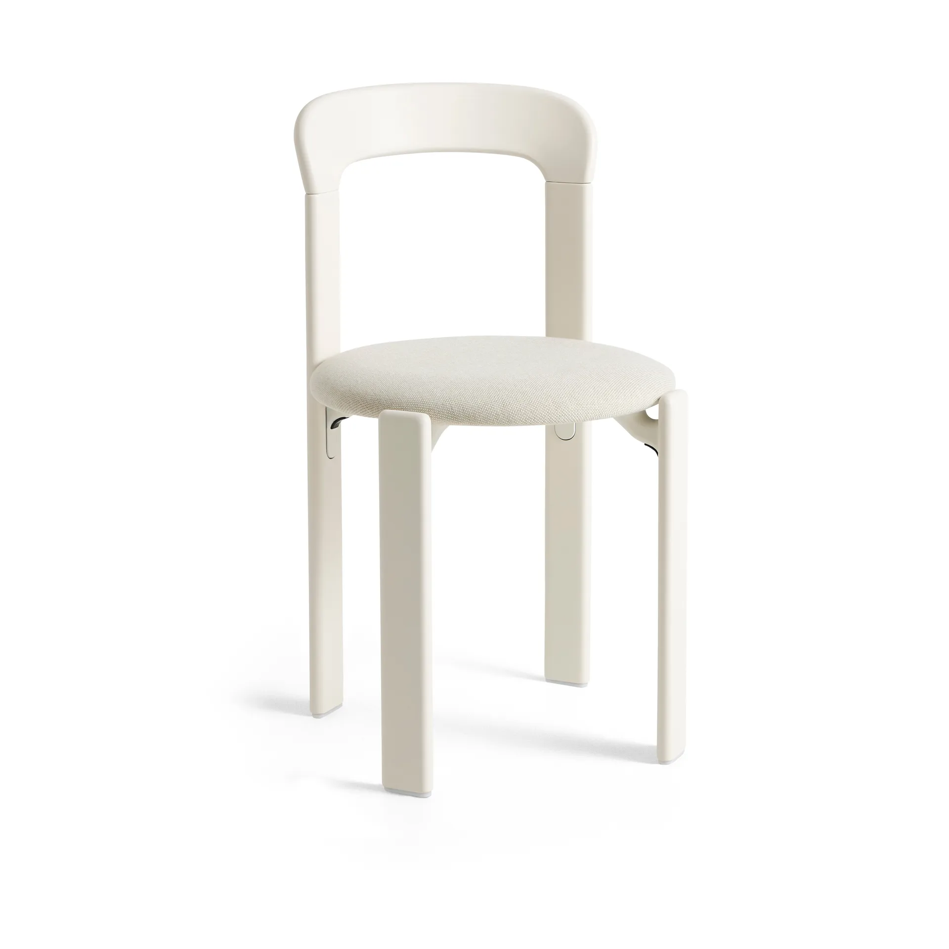 Rey chair upholstered seat, Mode 011-cream white HAY