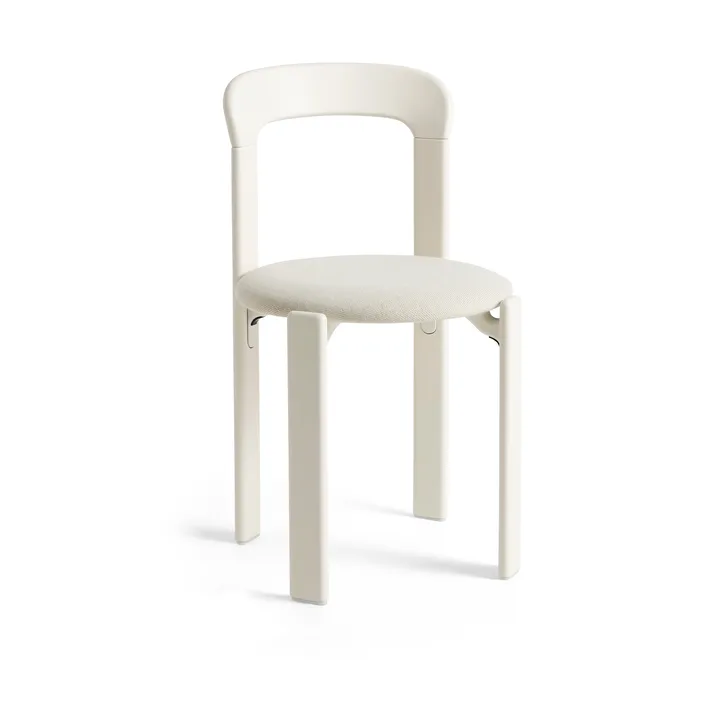 Rey chair upholstered seat - Mode 011-cream white - HAY