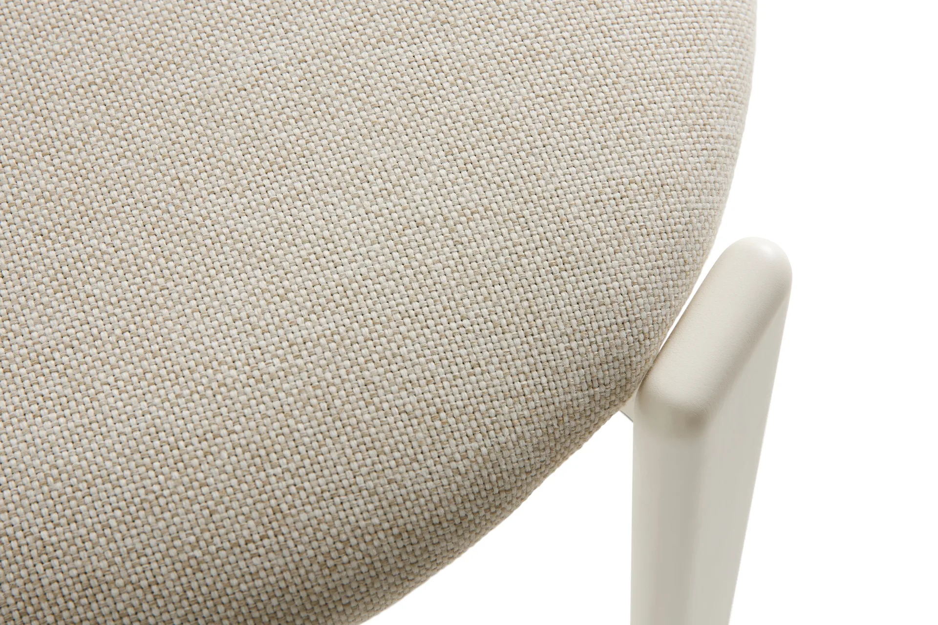 Rey chair upholstered seat, Mode 011-cream white HAY