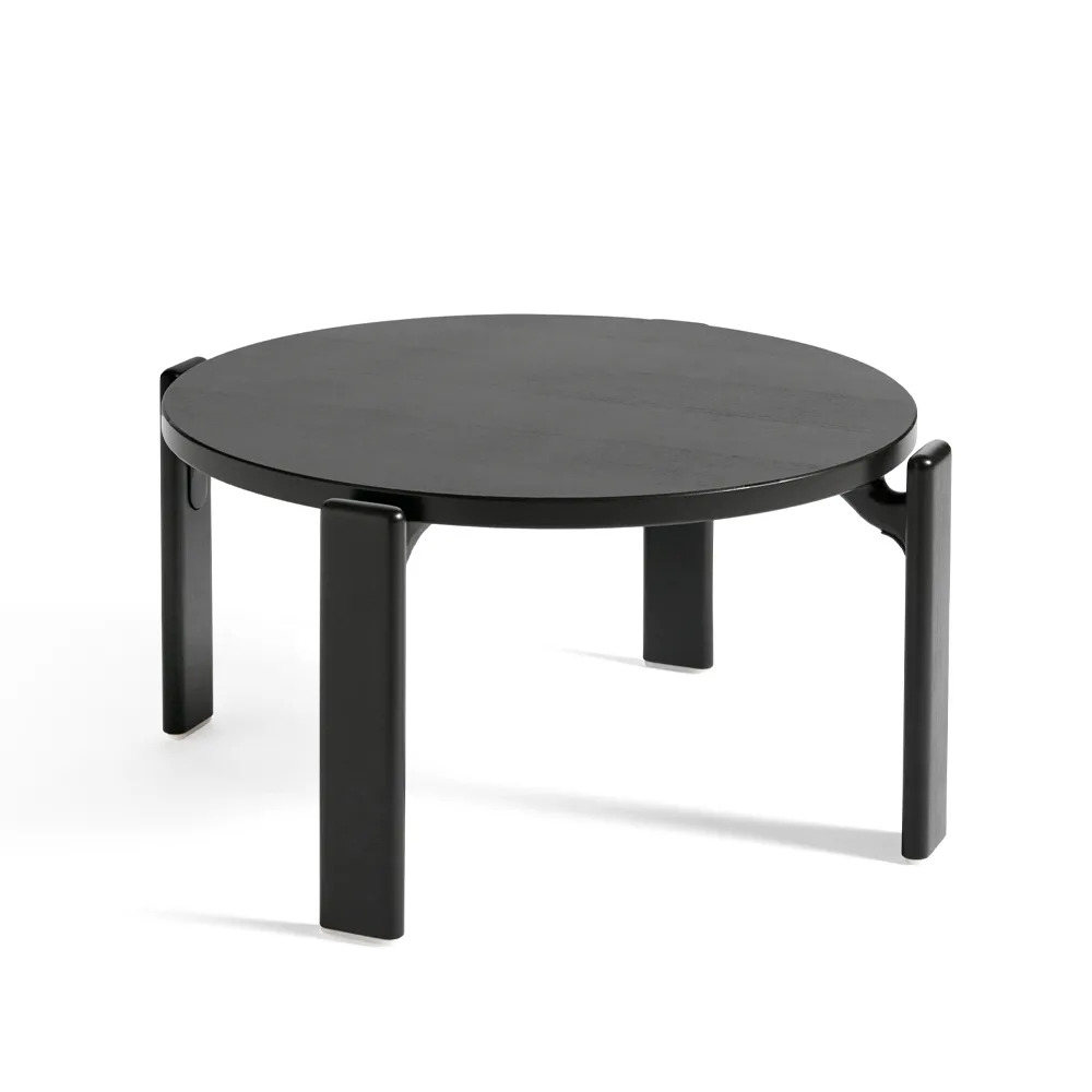 Rey coffee table Ø66,5x32 cm, deep black HAY