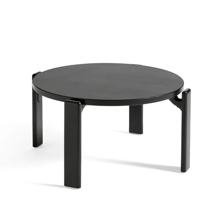 Rey coffee table Ø66,5x32 cm - deep black - HAY