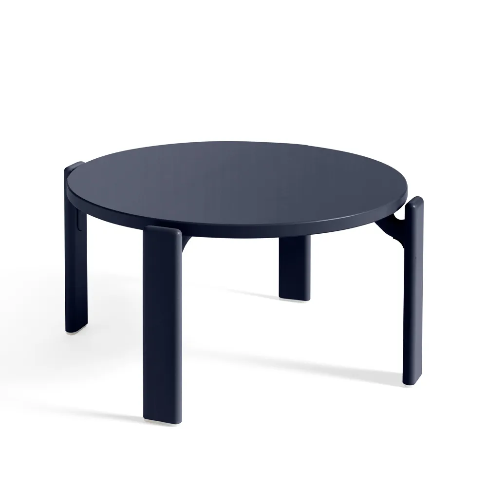 Rey coffee table Ø66,5x32 cm, Deep blue HAY
