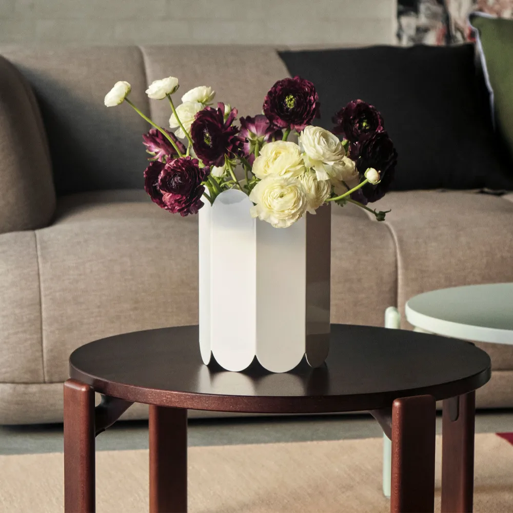 Rey coffee table Ø66,5x32 cm, soft mint HAY