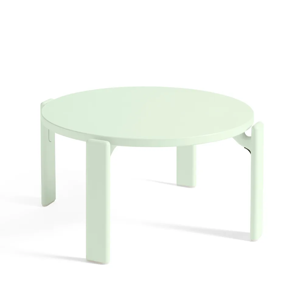 Rey coffee table Ø66,5x32 cm, soft mint HAY