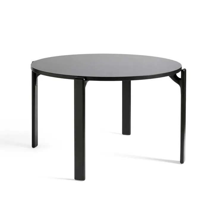 Rey dining table Ø128 cm - deep black - HAY