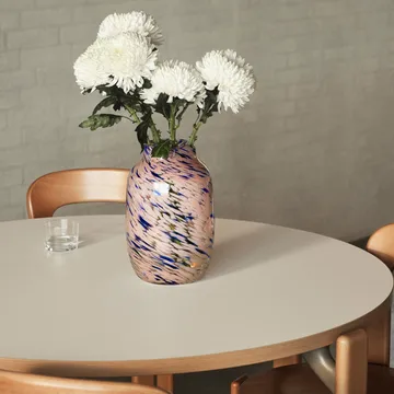 Rey dining table Ø128 cm - deep blue - HAY