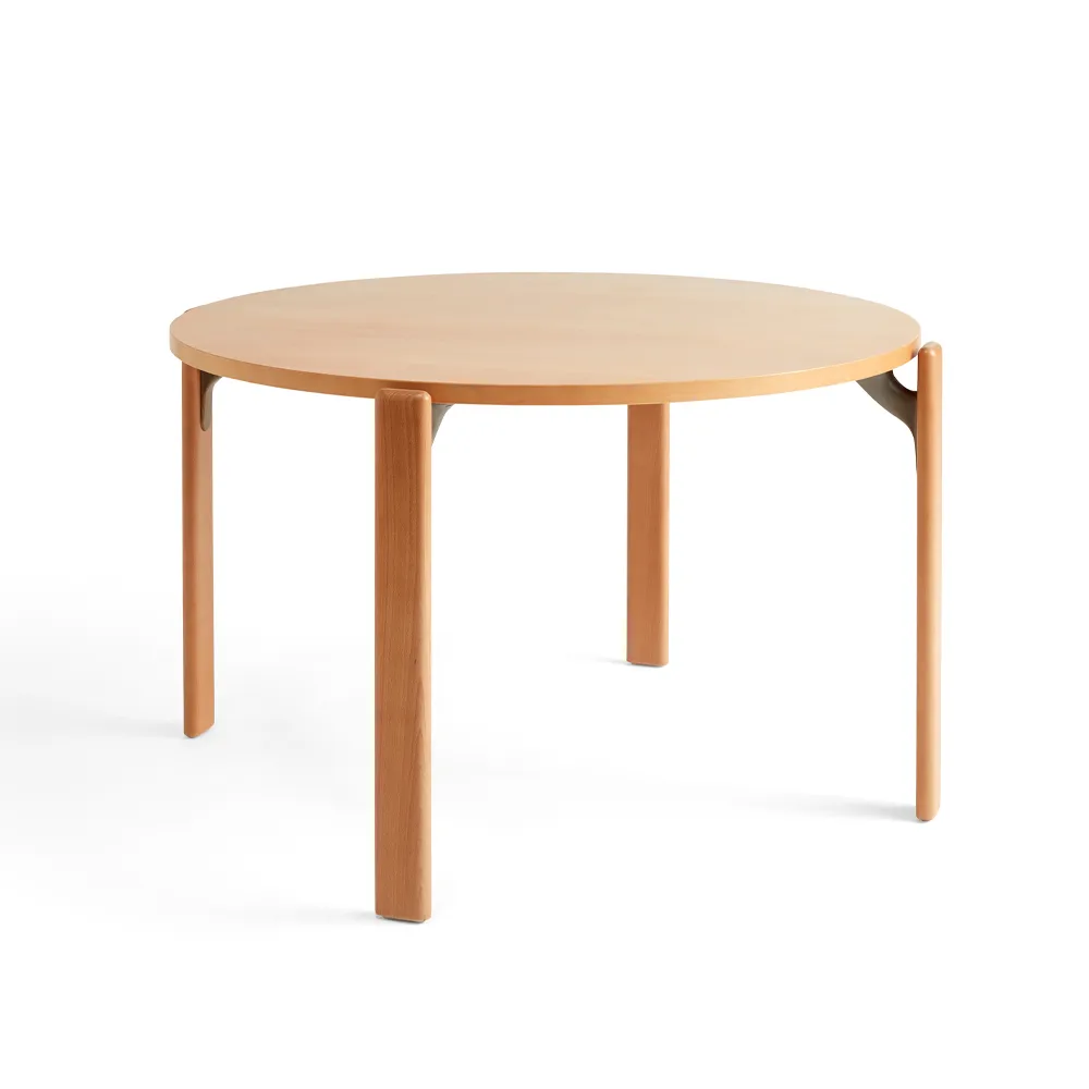 Rey dining table Ø128 cm, golden HAY
