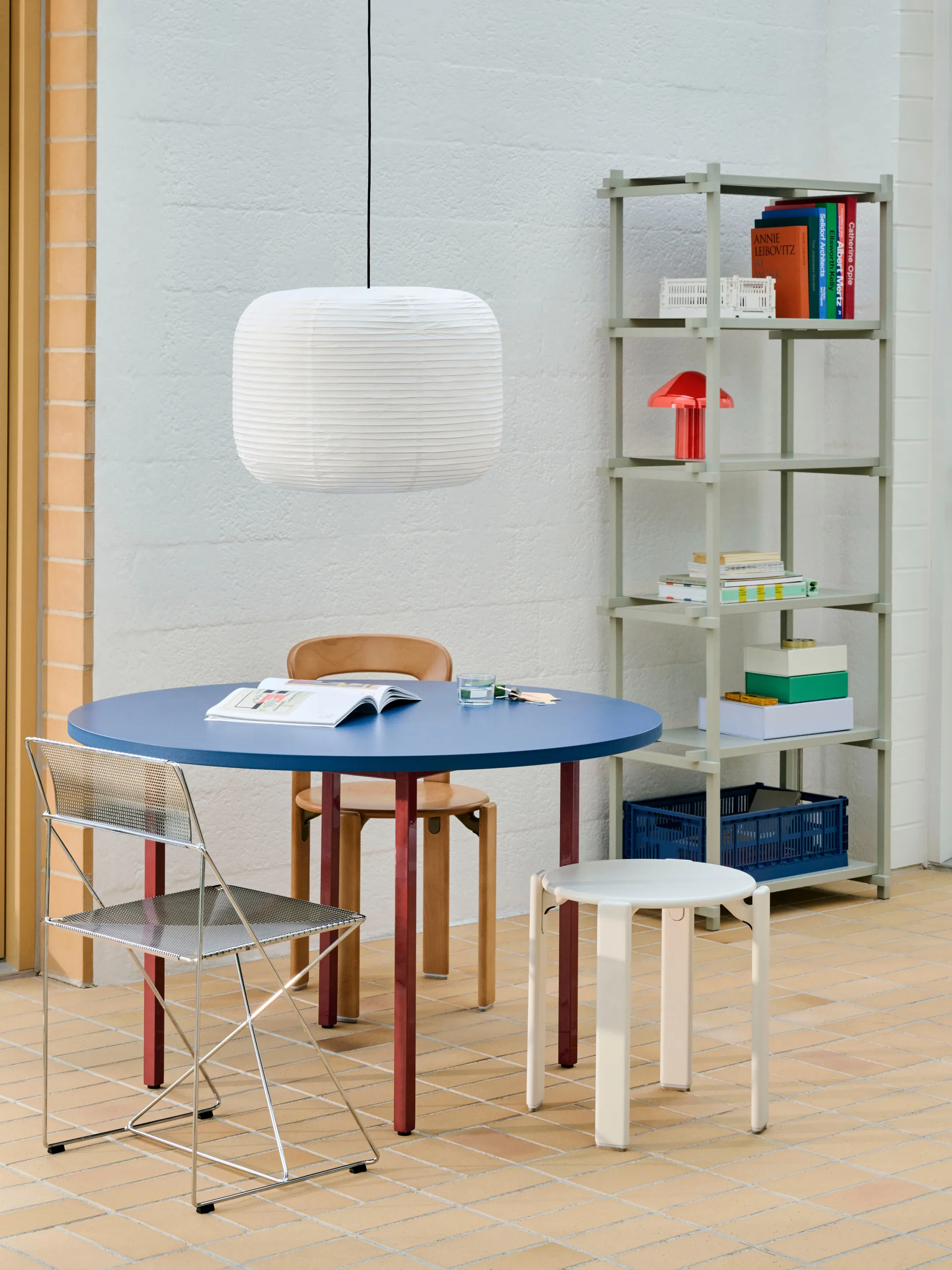 Rey round stool Ø46.5x46 cm, Cream white HAY