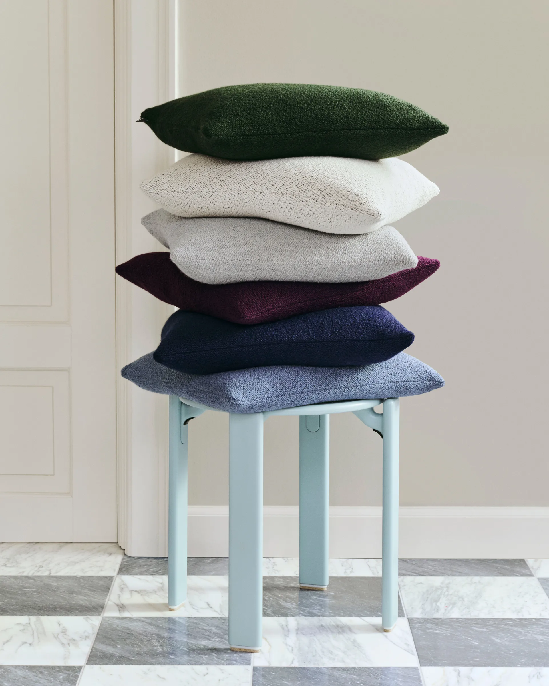 Rey round stool Ø46.5x46 cm, Slate blue HAY