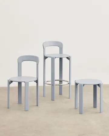 Rey round stool Ø46.5x46 cm - Slate blue - HAY