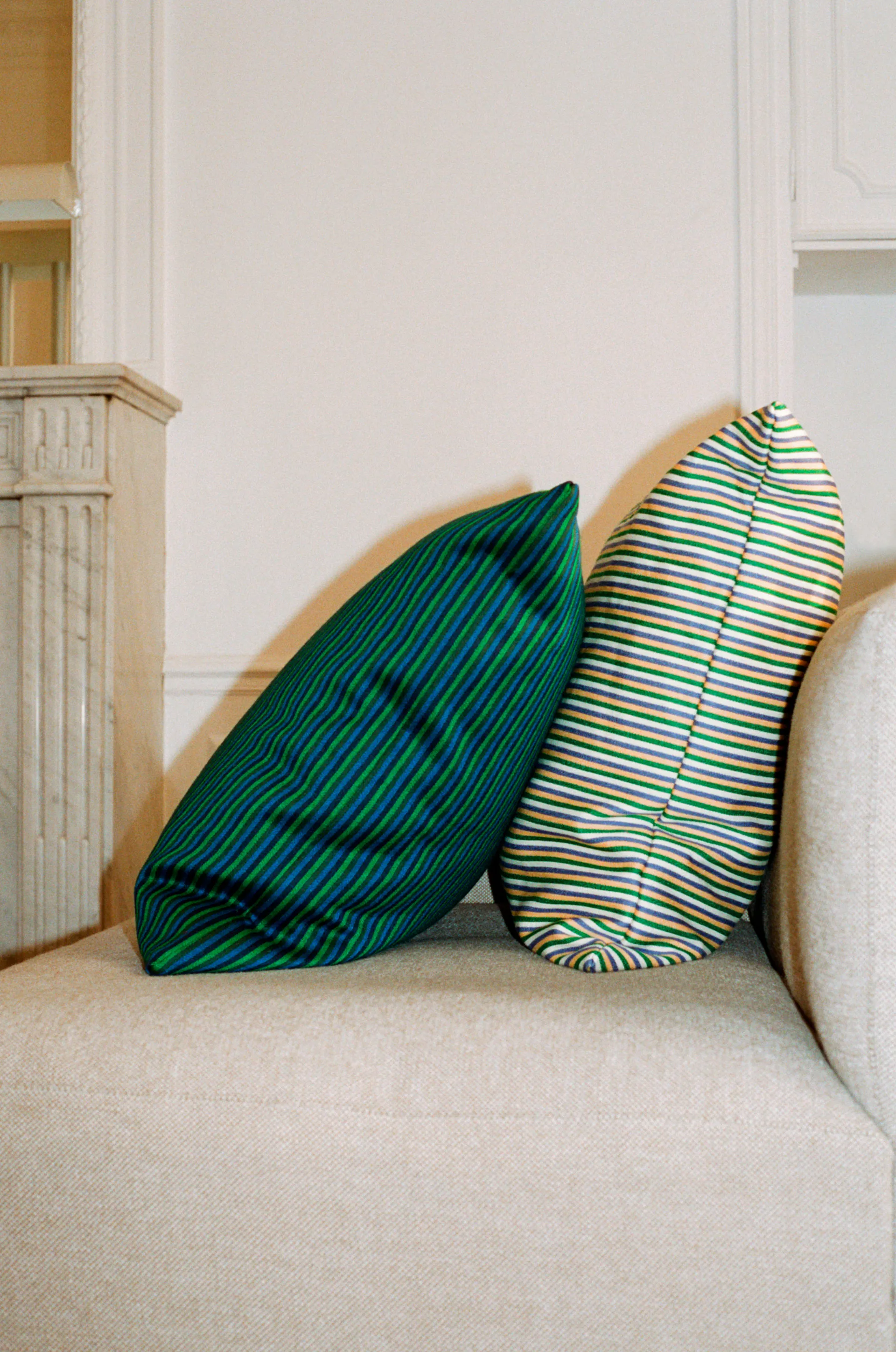 Ribbon cushion 60x60 cm, Green HAY
