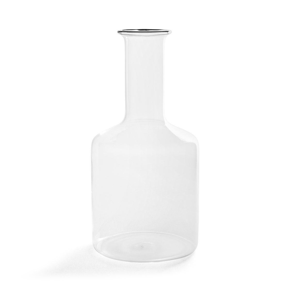HAY Rim carafe 1.2 l clear Black | Scandinavian Design | Water jugs and carafes | Transparent