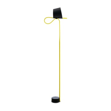 Rope Trick floor lamp - Black-yellow - HAY