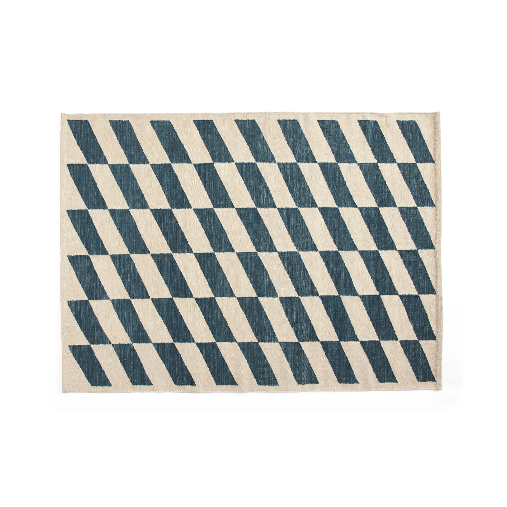 Shift Kelim carpet 140x200 cm, Blue HAY