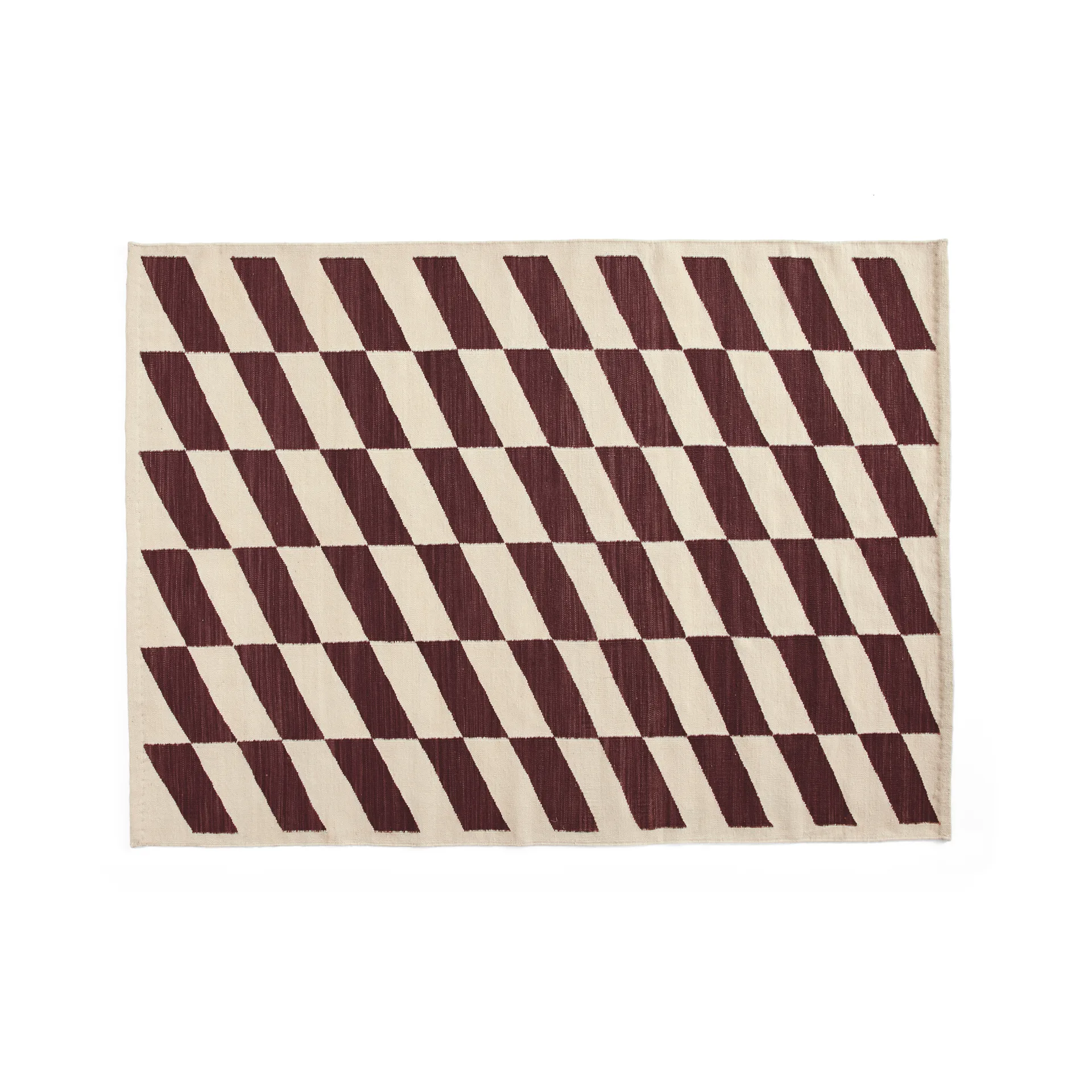 Shift Kelim carpet 140x200 cm, Burgundy HAY