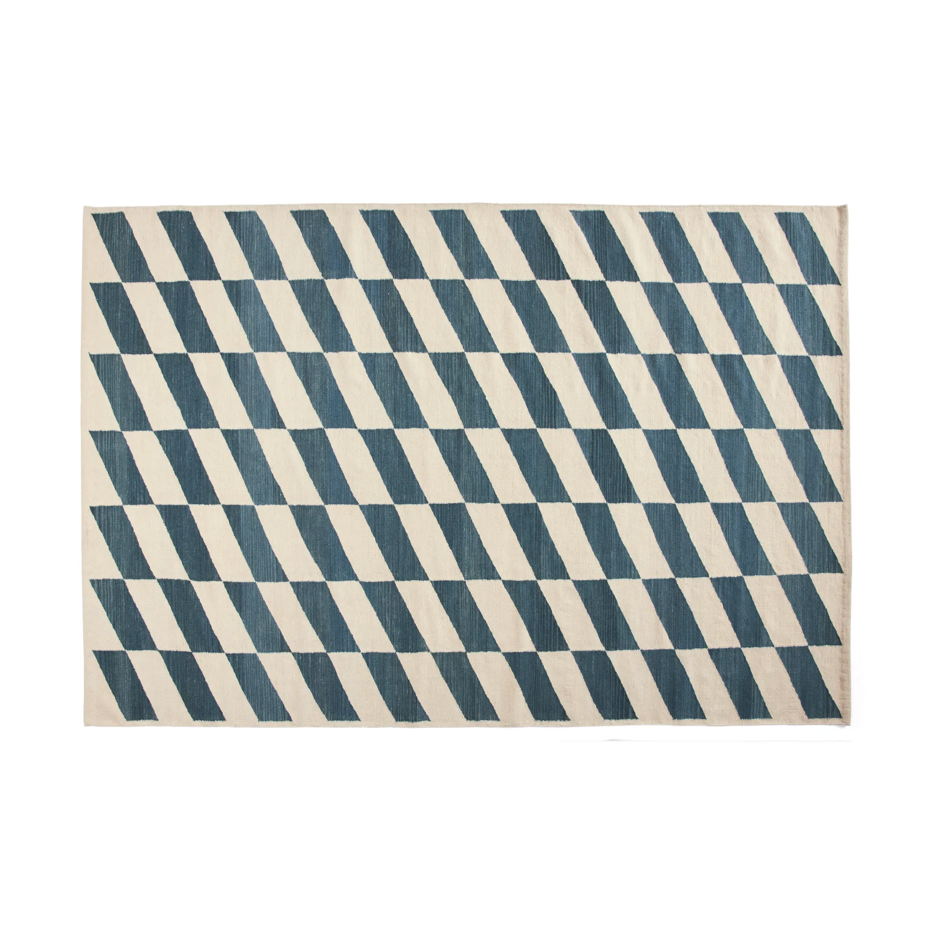 Shift Kelim carpet 200x300 cm, Blue HAY