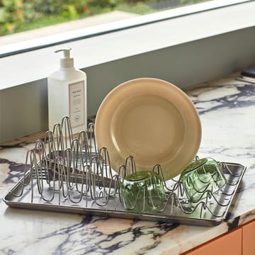 Shortwave dish-drying rack - stainless steel - HAY