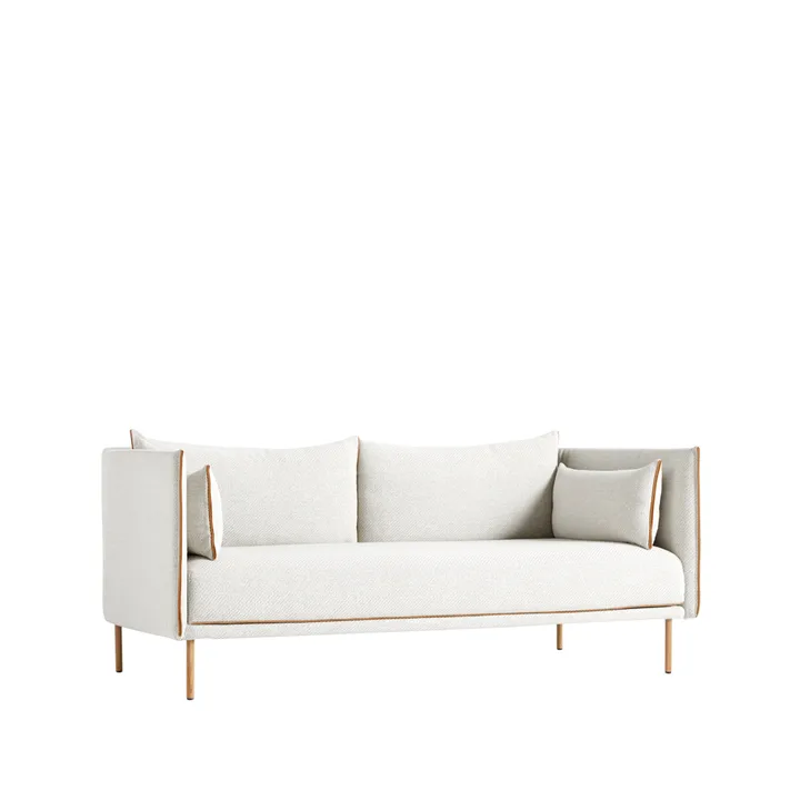 Silhouette 2-seater sofa - Coda 100 off-white-oiled oak legs - HAY