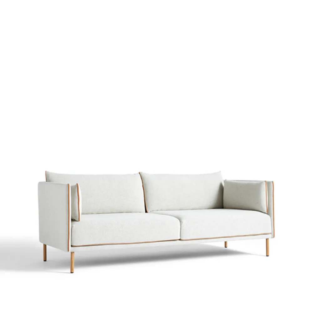 Silhouette 3-seater sofa, Coda 100 off-white-oiled oak legs HAY