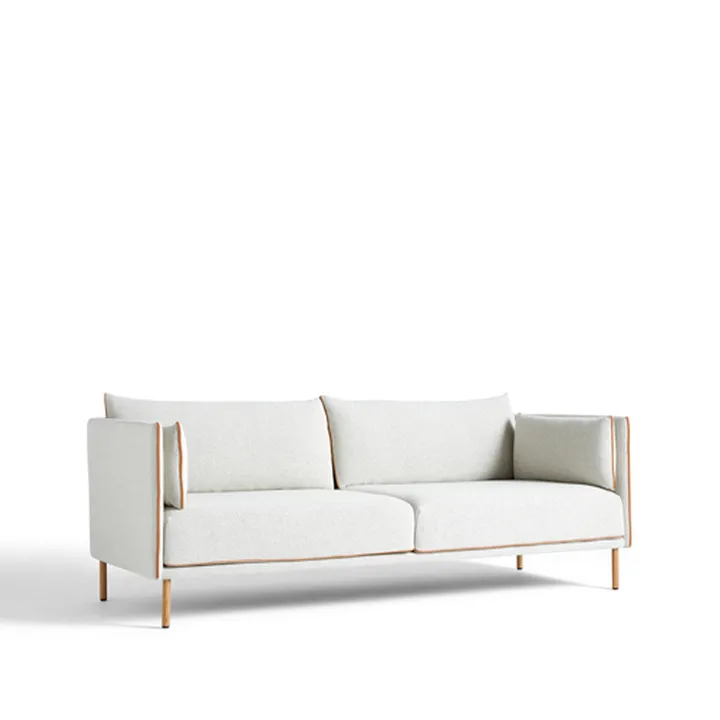 Silhouette 3-seater sofa - Coda 100 off-white-oiled oak legs - HAY
