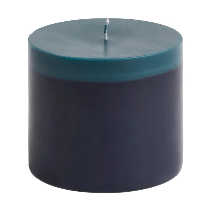 Silo Candle pillar candle, Midnight blue-dark teal, Ø9.5x8 cm HAY
