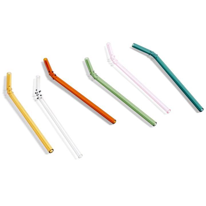 Sip Dots straw 6-pack - multi - HAY
