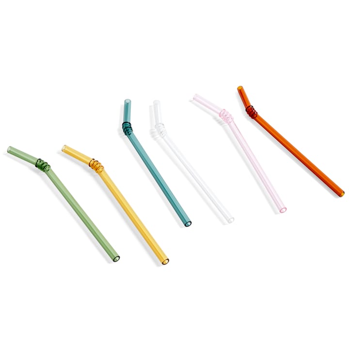 Sip Swirl straw 6-pack - multi - HAY