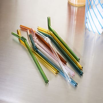 Hay Sip Cocktail Straws, 4 Pcs, Glass