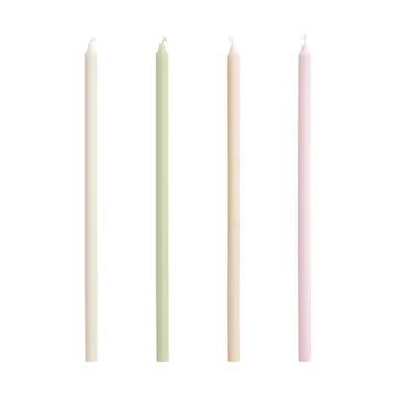 Slim candles 4-pack - Pastels - HAY