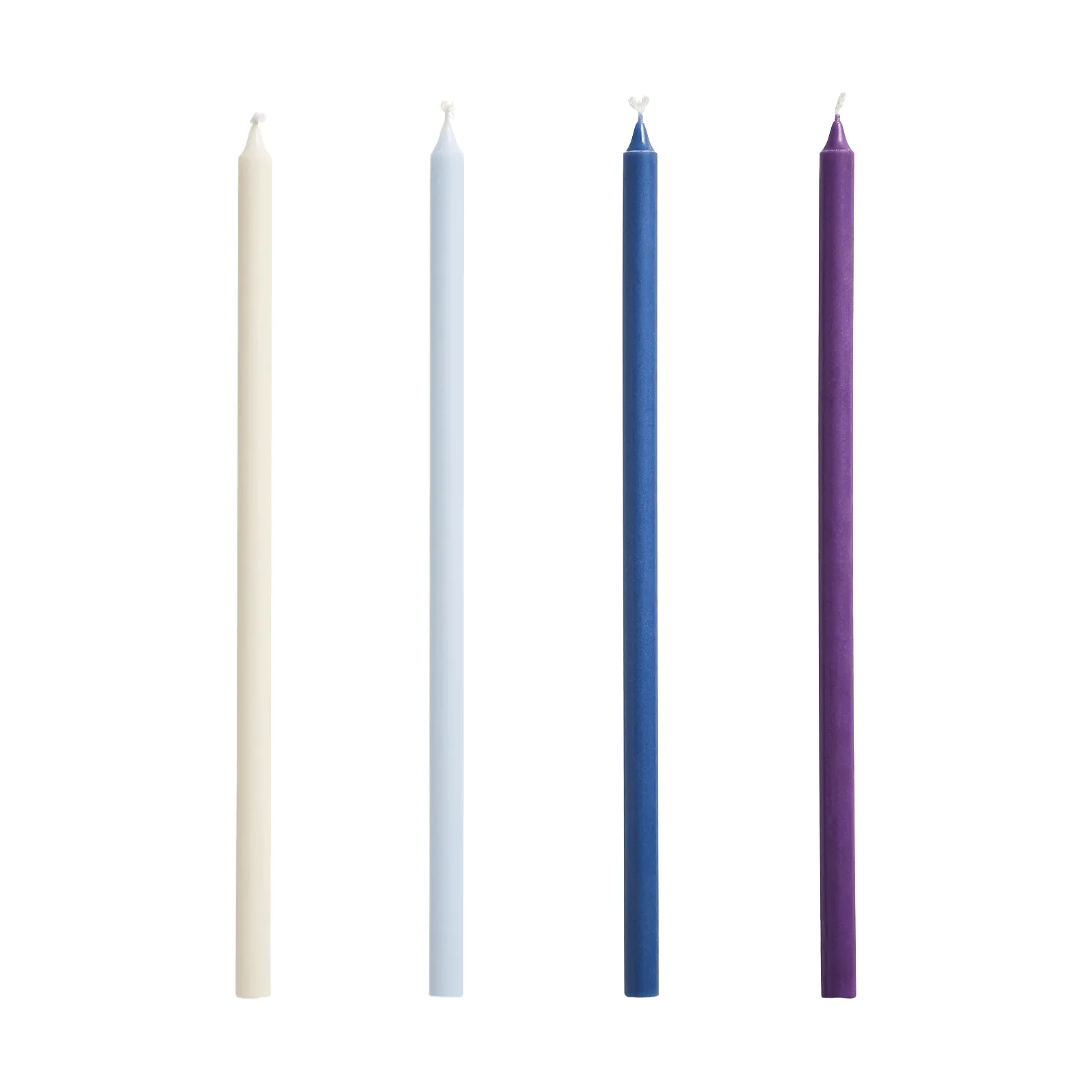 Slim candles 4-pack, Purple-blue HAY