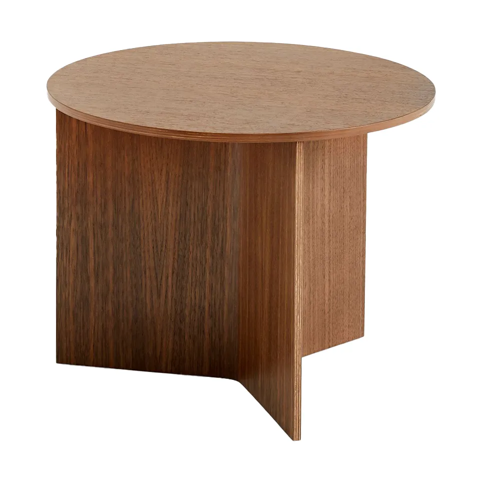 HAY Slit coffee table o45 cm Lacquered walnut | Scandinavian Design | Coffee tables | Brown